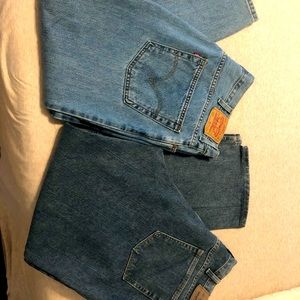 Men’s Jeans Levi’s and Wrangler 40 x 30